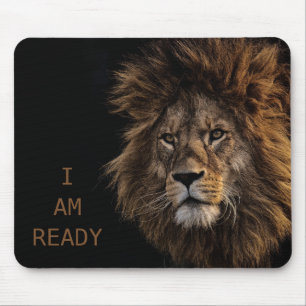 I AM READY - Lion Mouse Mat
