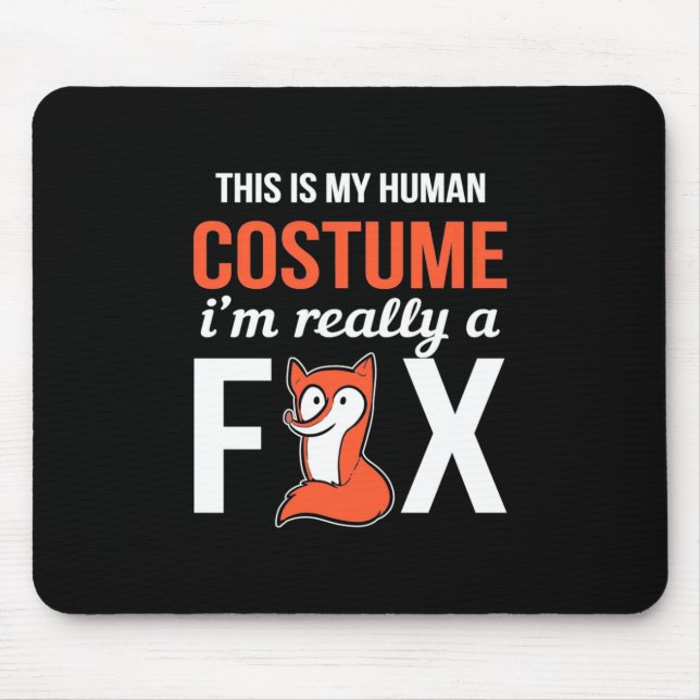 I Am Really A Fox Mouse Mat (Front)