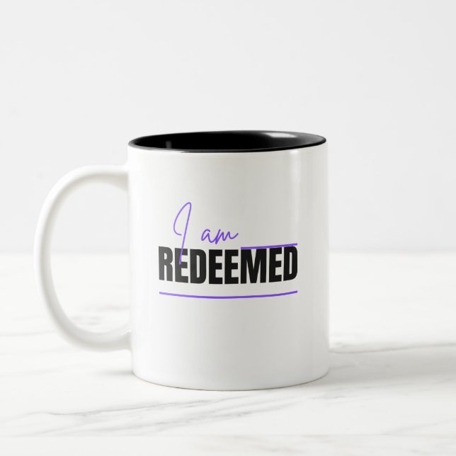 I Am Redeemed Christian Coffee Mug (Left)
