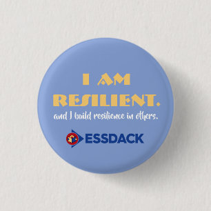 I am resilient. And I build resilience in others. 3 Cm Round Badge
