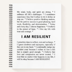 I AM RESILIENT Notebook