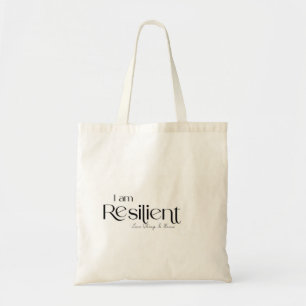 I Am Resilient Trendy Tote Bag