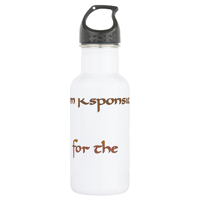 I am responsible for the energy I share.png 532 Ml Water Bottle (Front)