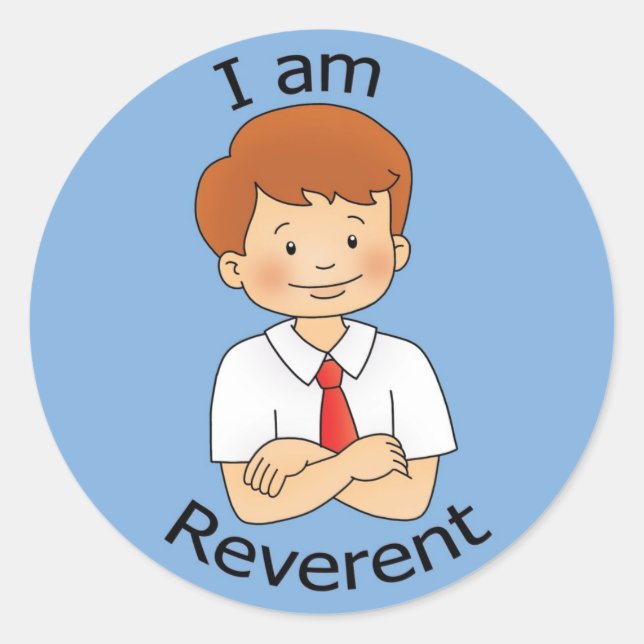 I am Reverent Classic Round Sticker (Front)