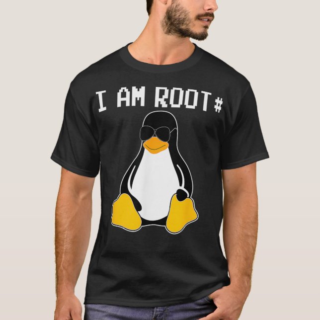 I Am Root Programmer SysAdmin T-Shirt (Front)