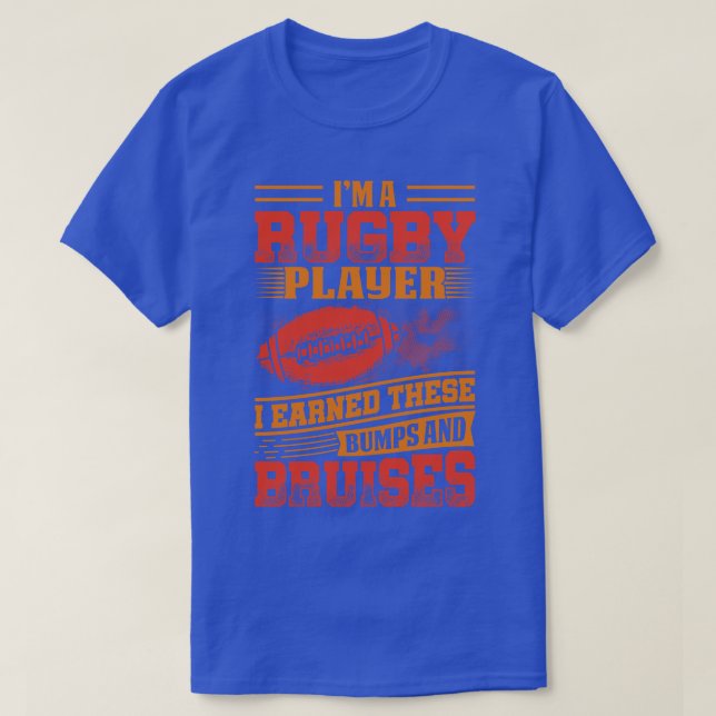 I am Rugby player T-Shirt (Design Front)