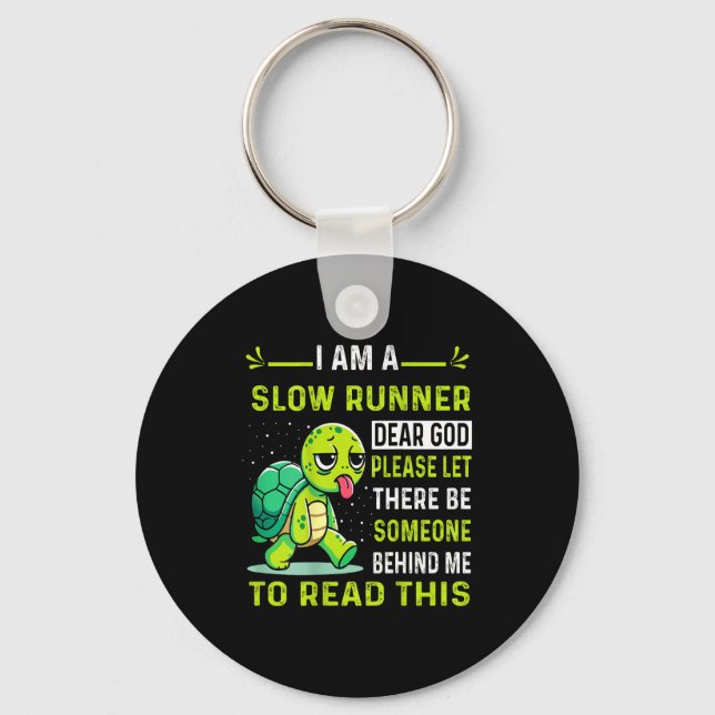 I Am Runner Dear God Please Let There Be Someone F Key Ring (Front)