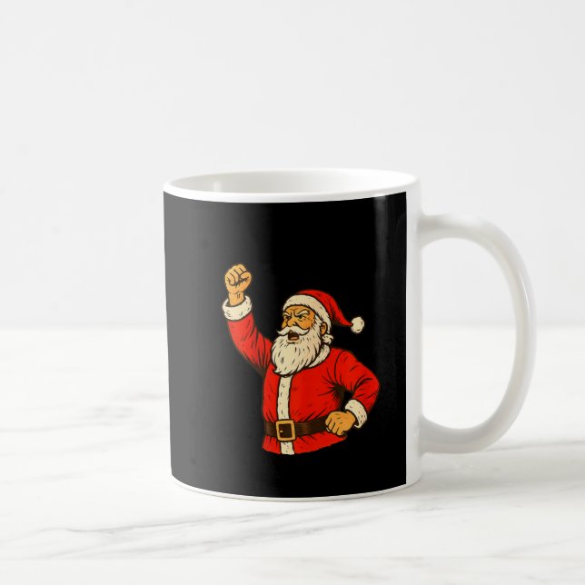 I Am Santifa Santa Claus Anti Fascism Christmas Au Coffee Mug (Right)