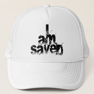 I AM Saved Christian Trucker Hat