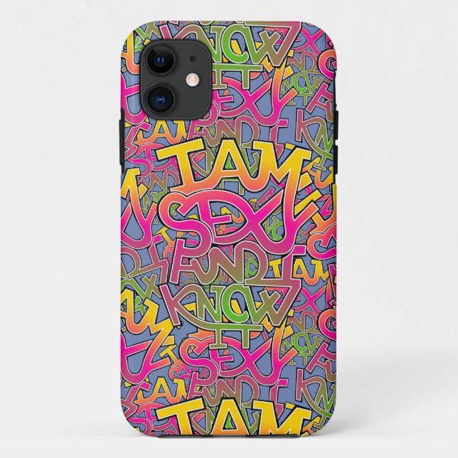 I am sexy and I know it - graffiti Case-Mate iPhone Case (Back)