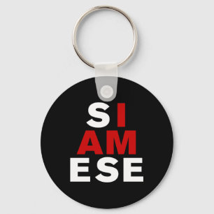 I AM SIAMESE KEY RING