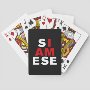 I AM SIAMESE PLAYING CARDS