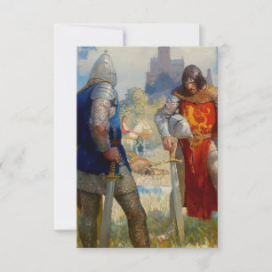 “I Am Sir Lancelot du Lake” by NC Wyeth Thank You Card