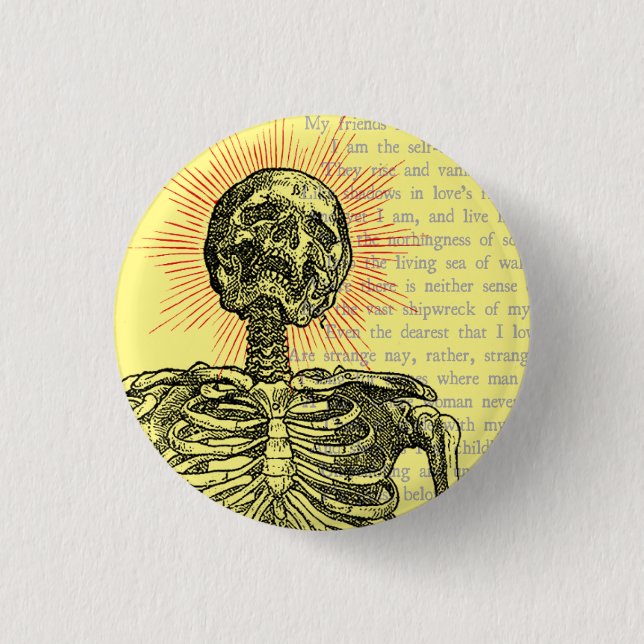 I am Skeleton! 3 Cm Round Badge (Front)