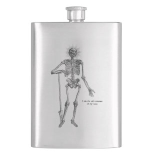 I am Skeleton! Hip Flask