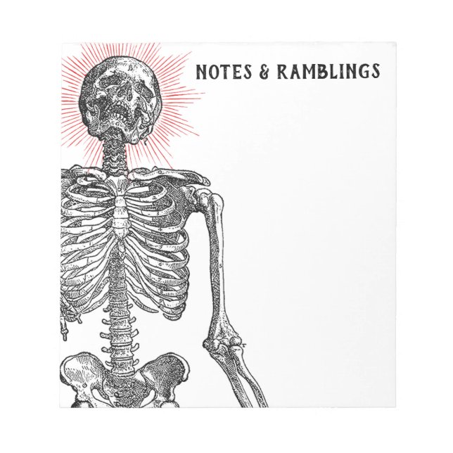I am Skeleton! Notepad (Front)