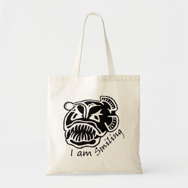 I am Smiling Anglerfish Tote Bag (Front)