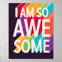 I Am So Awesome Vintage Inspirational Quote