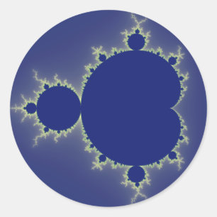 I Am So Blue - Fractal Classic Round Sticker