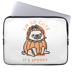 I Am So Cute It Is Spooky Cute Halloween Dog Pug Laptop Sleeve