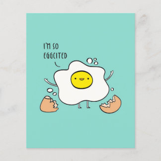 I Am So Egg Cited Funny Eggs | Gift For Student Flyer