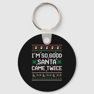 I Am So Good Santa Came Twice Couple Matching Chri Key Ring