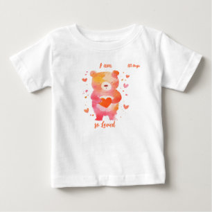 "I am So Loved" with Bear Customisable  Baby T-Shirt