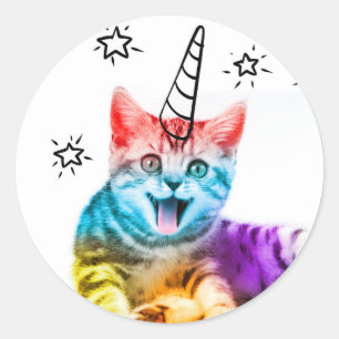I am so meowgical ! classic round sticker