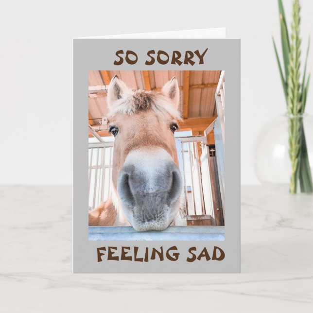 I AM SO **SAD** AND SO **SORRY** CARD (Front)