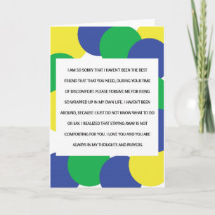 I Am So Sorry, Empathy Card