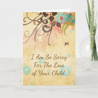I Am So Sorry, Miscarriage or Stillborn Card