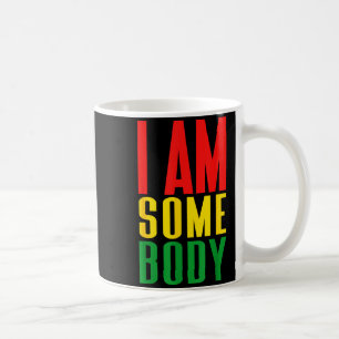 I am somebody positive affirmation retro coffee mug