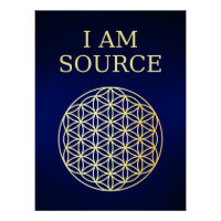 I Am Source Sacred Geometry Wall Art