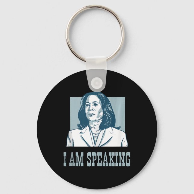 I Am Speaking Harris Wheimer Presidential Election Key Ring (Front)