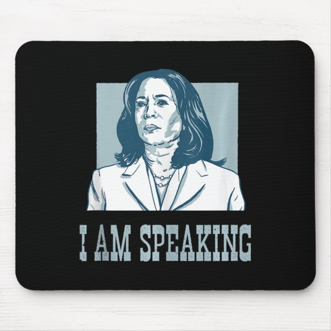 I Am Speaking Harris Wheimer Presidential Election Mouse Mat (Front)