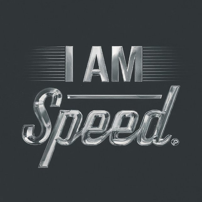 i am speed bold graphic and comfort in white colou T-Shirt (Creator Uploaded)