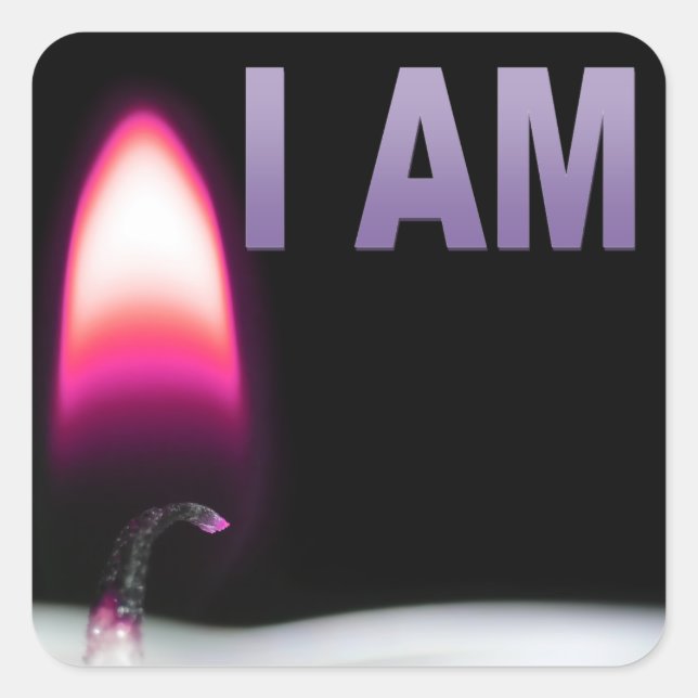 I AM Stickers (sheet of 20 stickers 1.5x1.5) (Front)
