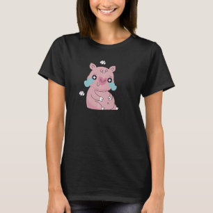 I Am Still Beautiful Cute Little Fat Piggy Crying  T-Shirt