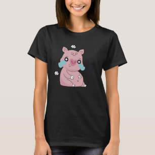 I Am Still Beautiful Cute Little Fat Piggy Crying T-Shirt