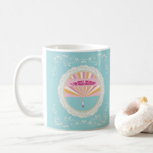 I Am Still Standing Blue CUP, Blue Pink Rainbow Coffee Mug