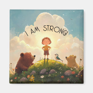 I Am Strong Boys Affirmation Magnet