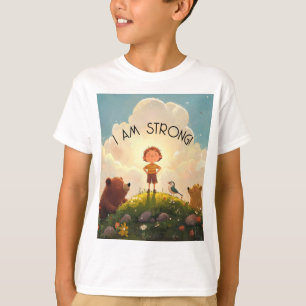 I Am Strong Boys Affirmation T-Shirt