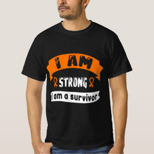 I Am Strong I Am A Survivor  Leukaemia Cancer Awar T-Shirt