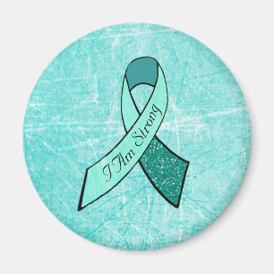 "I Am Strong" MG Awareness Ribbon Large Magnet