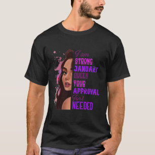 I Am Strong September Queen Cute Womens Birthday T T-Shirt