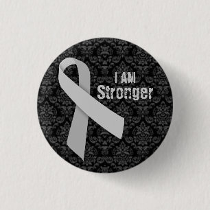 I am stronger than MS 3 Cm Round Badge