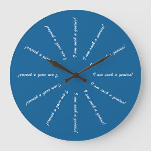 I Am Such A Genius Large Clock