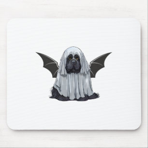 I Am T Ghost Dog. Cute Dog Dressed As Ghost Hallow Mouse Mat