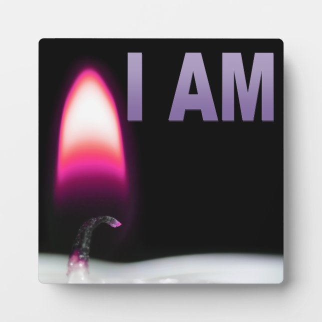I AM Table Sign 6x6 Plaque (Front)