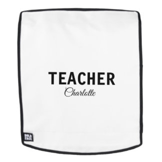 I am teacher school Collegeadd your name text simp Backpack